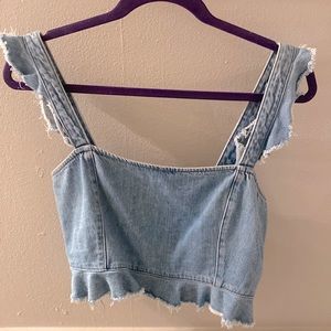 Mumu Jean crop top